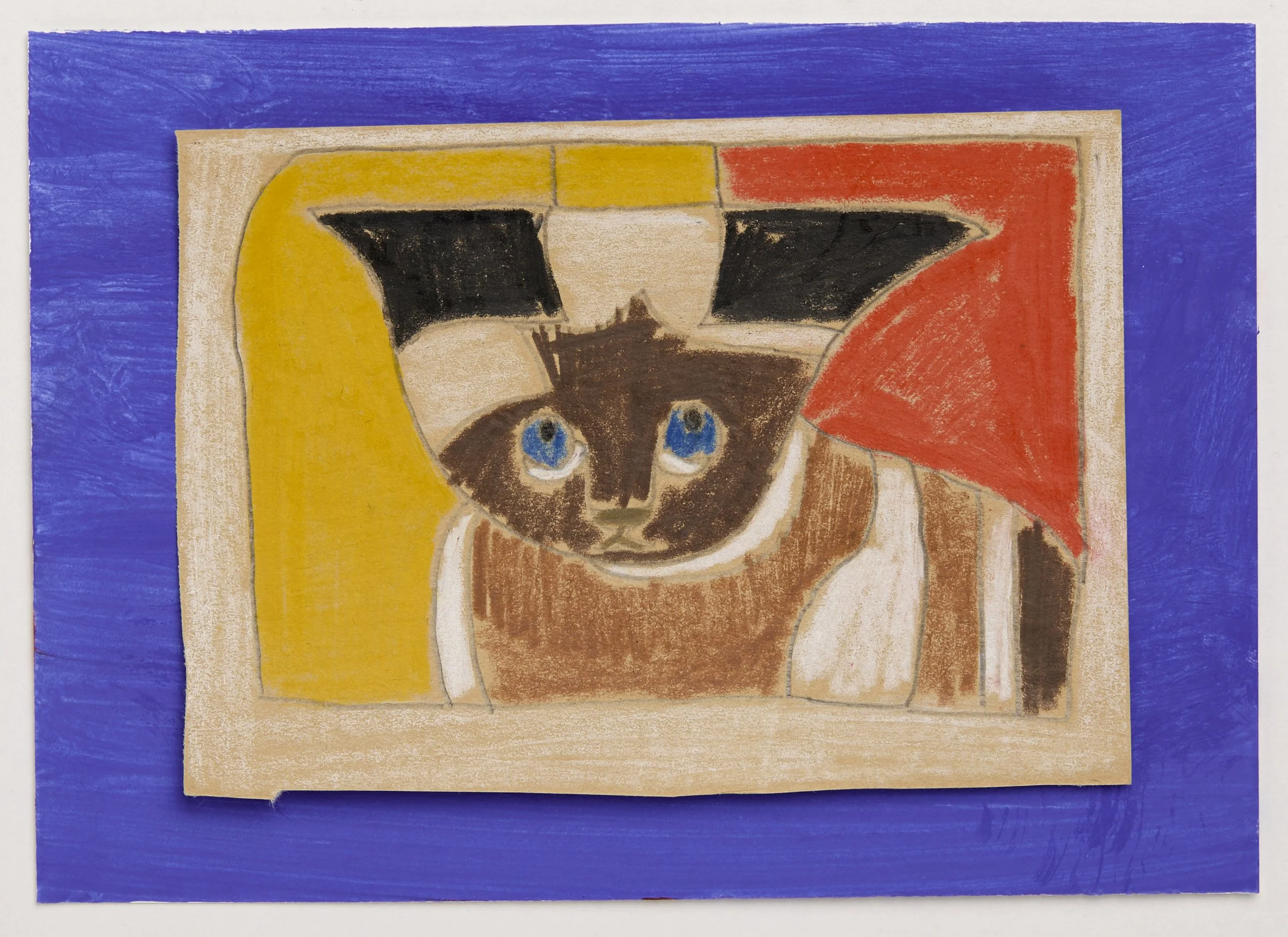 Original Cat Drawings by Japanese Outsider Artist Takashi Iga